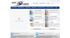 Desktop Screenshot of novalojistik.com